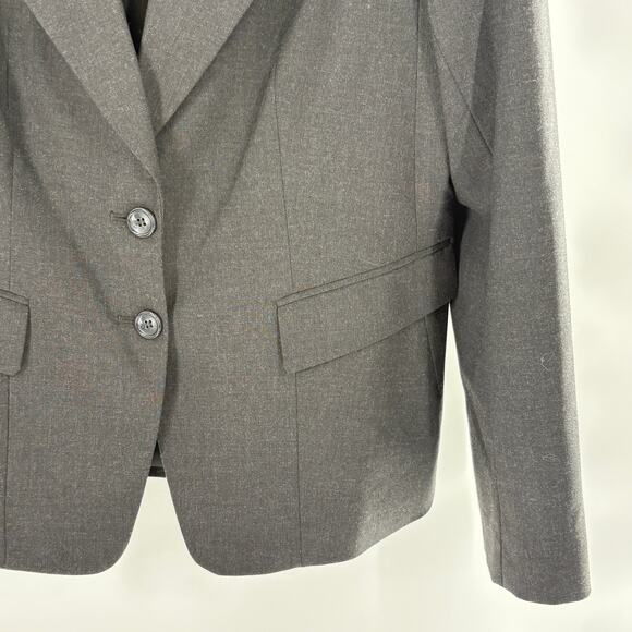 The Limited Two Button Blazer 12 Gray Jacket Academia Office Career - Picture 5 of 6